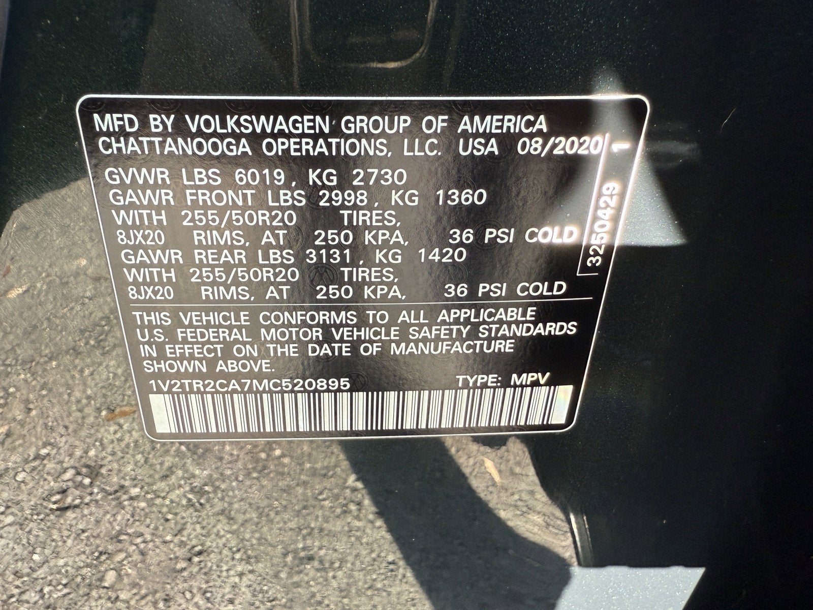 2021 Volkswagen Atlas 3.6L V6 SEL Premium