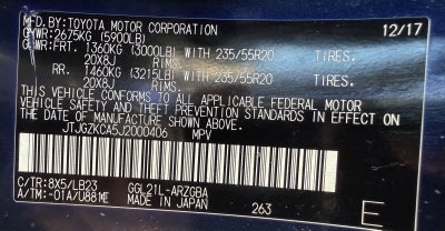 2018 Lexus RX RX 350L Luxury